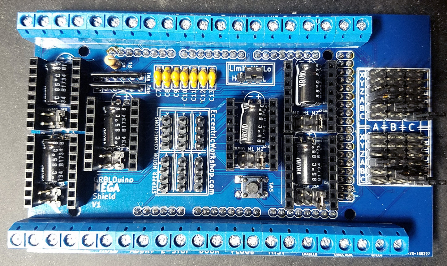 GRBLDuino Mega Shield V1