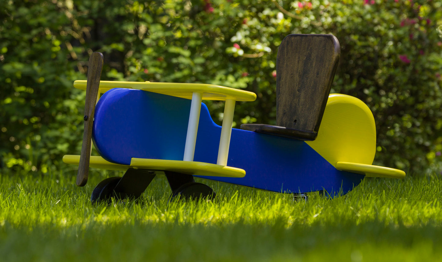 Plans - Kid's Wooden Airplane Ride On / Rocker Toy Plans