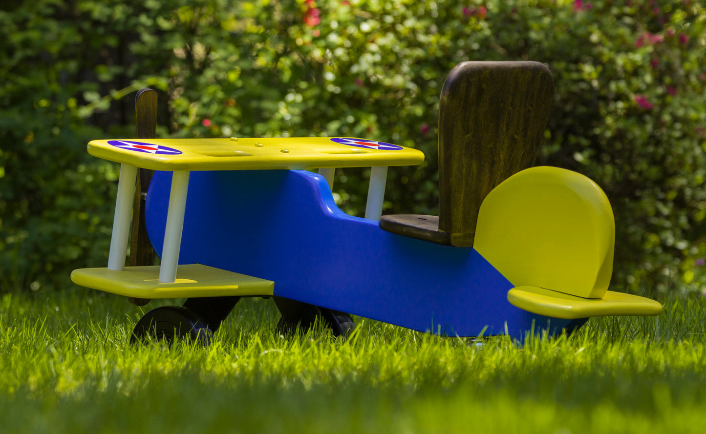Plans - Kid's Wooden Airplane Ride On / Rocker Toy Plans