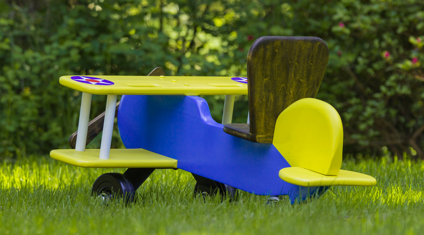 Plans - Kid's Wooden Airplane Ride On / Rocker Toy Plans
